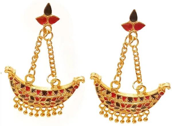 Assamese_Traditional_Junbiri_Copper_Jhumki_Earring_For_Girls_&_Women